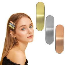 METALLIC LUSTRE TIC TAC CLIPS (SET OF 3)