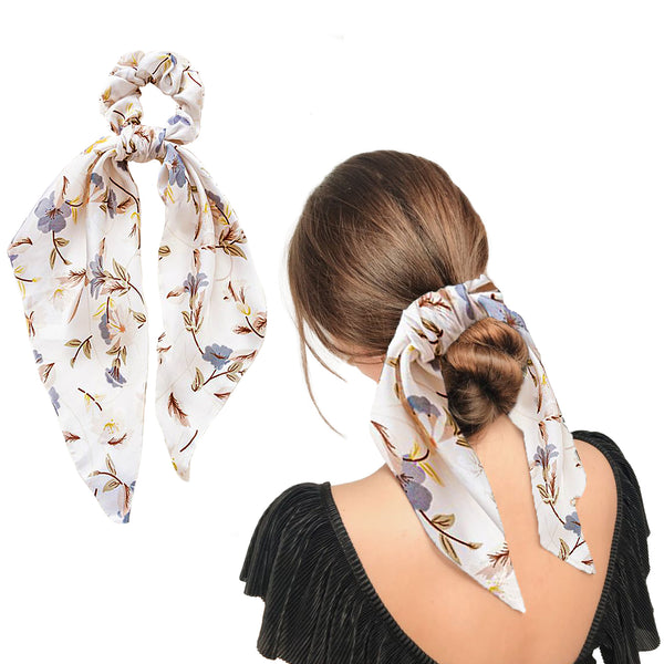 PRINTED SCARF SCRUNCHES