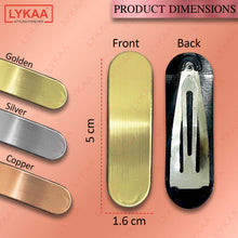 METALLIC LUSTRE TIC TAC CLIPS (SET OF 3)