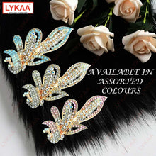 MULTICOLOUR RHINESTONE EMBELLISHED HAIR BARRETTE CLIPS (SET OF 1)