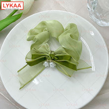 OLIVE GREEN BOW + SCRUNCHIES