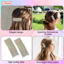RAINBOW ACRYLIC BARRETTE CLIPS (SET OF 2)