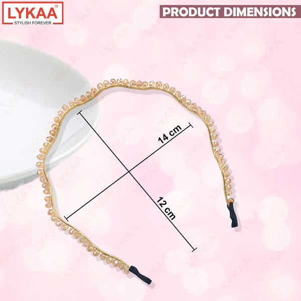 CRYSTAL EMBELLISHED ZIG ZAG HAIR BAND (SET OF 2)