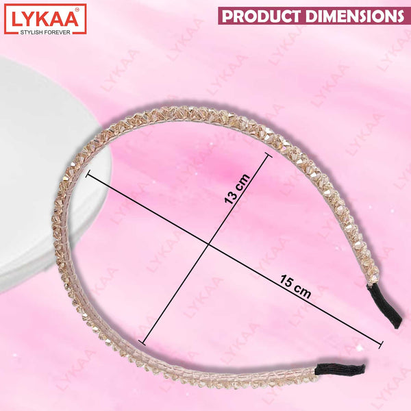 CYSTAL EMBELLISHED HAIR BAND (SET OF 2)