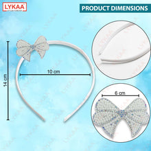 WHITE PEARL BOW HAIR BAND