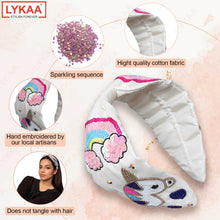 UNICORN HAND EMBROIDERED HEAD BAND