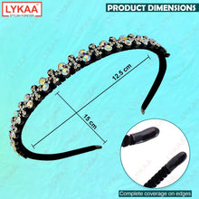 SWAROSKI BLACK HAIR BAND (SET OF 2)
