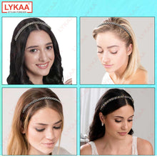 SWAROSKI BLACK HAIR BAND (SET OF 2)