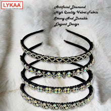 SWAROSKI BLACK HAIR BAND (SET OF 2)