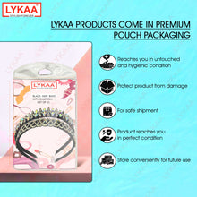 SWAROSKI BLACK HAIR BAND (SET OF 2)