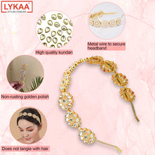 KUNDAN WHITE FLOWER HEADBAND