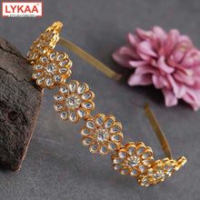 KUNDAN WHITE FLOWER HEADBAND