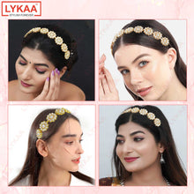 KUNDAN WHITE FLOWER HEADBAND