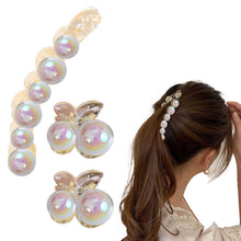 RAINBOW PEARL BANANA CLIP + 2 PEARL CLUTCHERS