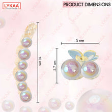 RAINBOW PEARL BANANA CLIP + 2 PEARL CLUTCHERS