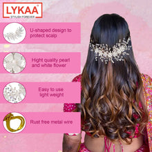 CRYSTAL AND PEARL EMBELLISHED PARTYWEAR HAIR