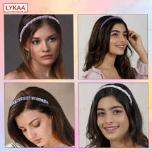 RUSHED SATIN HAIR BAND (SET OF 4)