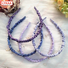 RUSHED SATIN HAIR BAND (SET OF 4)