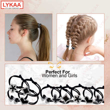 BLACK AND SILVER RUBBER BAND (PACK OF 10)