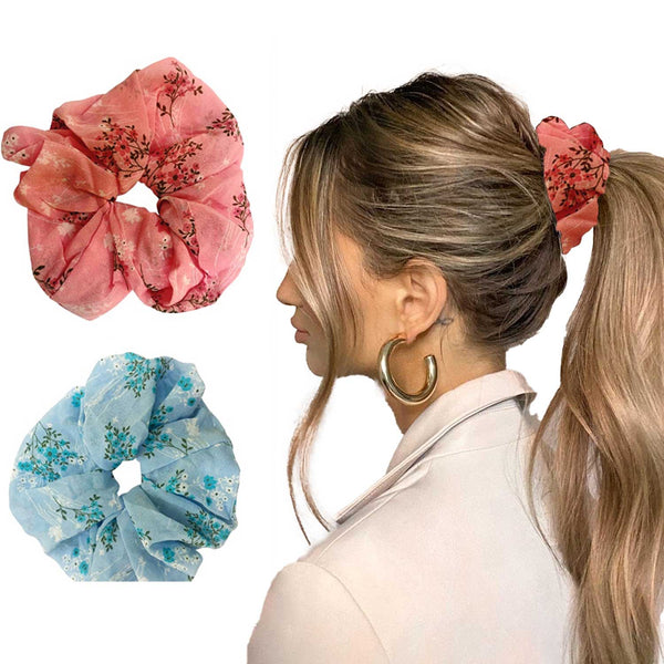 ORGANZA SCRUNCHIES (SET OF 2)